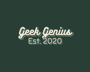 Geek Podcast Wordmark logo design