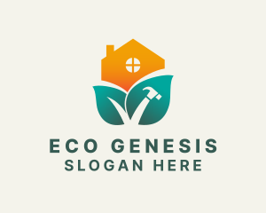 Eco Home Repair logo design