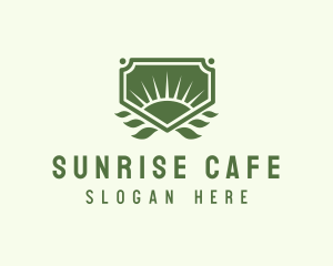 Sunrise Leaf Farm logo design