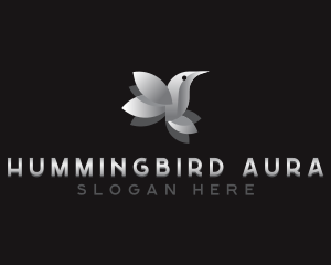 Nature Flying Hummingbird logo