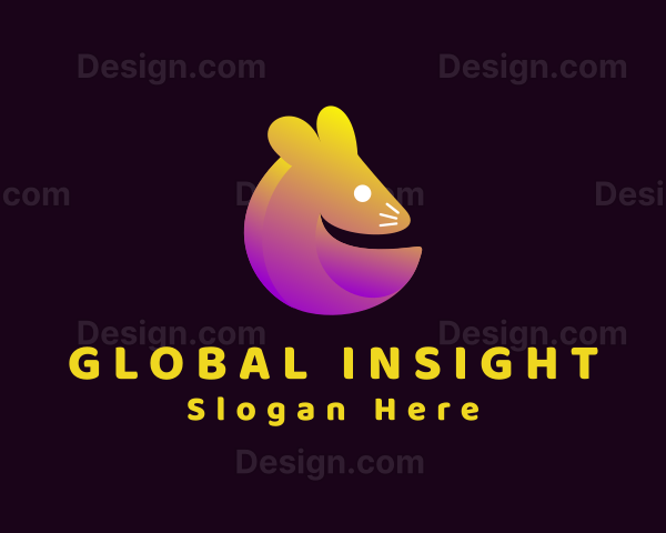 Gradient Mouse Rodent Logo