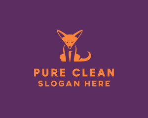 Orange Fox Cub logo design