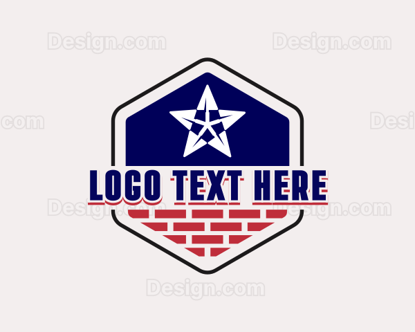 Handyman Masonry Repair Logo