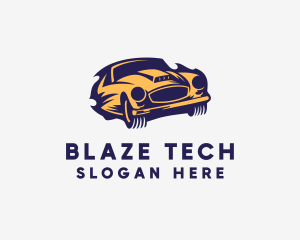 Blazing Race Car logo