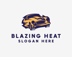 Blazing Race Car logo design