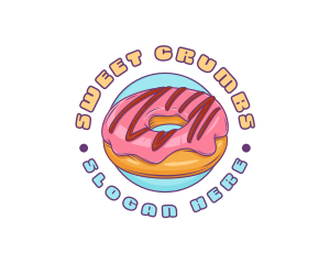 Donut Pastry Dessert logo design