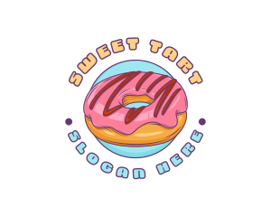 Donut Pastry Dessert logo design