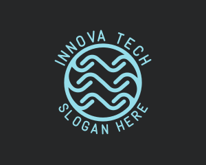 Tech Wave Company logo design