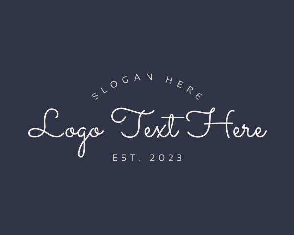 Typography logo example 3