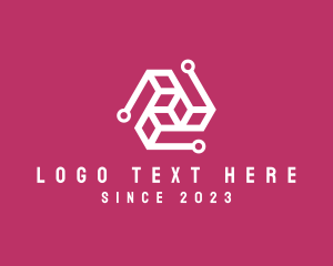 Technology - Circuit Technology Triangle logo design