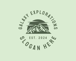 Peak Mountain Scenery logo design