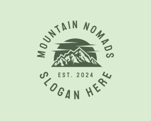 Peak Mountain Scenery logo design