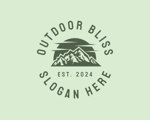 Peak Mountain Scenery logo design