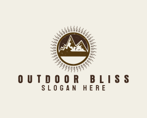 Mountain Peak Camping logo design