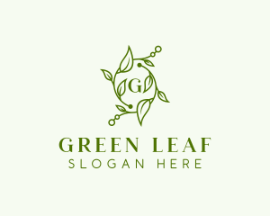 Wellness Herbal Leaves logo design