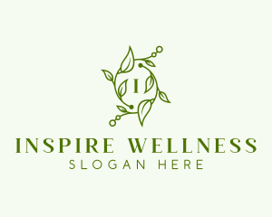 Wellness Herbal Leaves logo design