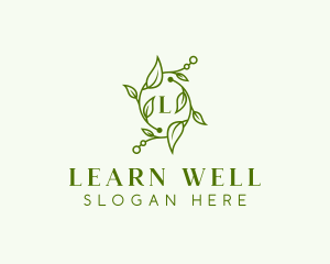 Wellness Herbal Leaves logo design