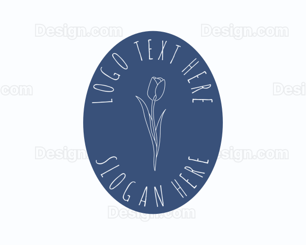 Eco Floral Aesthetic Logo