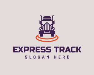 Truck Transport Shipping logo design