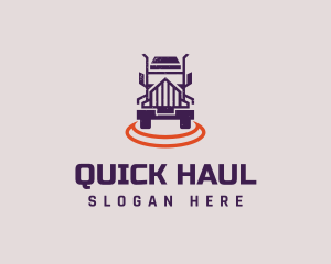 Truck Transport Shipping logo design