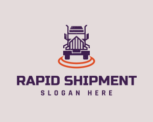 Truck Transport Shipping logo design