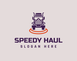 Truck Transport Shipping logo design