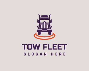 Truck Transport Shipping logo design