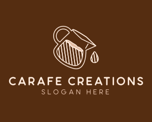 Coffee Pitcher Cafe logo design