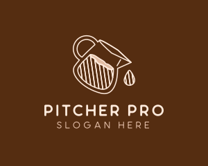 Coffee Pitcher Cafe logo design