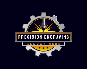 Laser CNC Engraving logo design