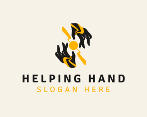 Hand Power Source logo design