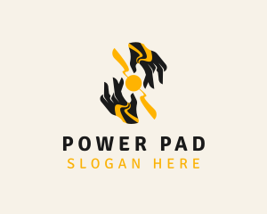 Hand Power Source logo design