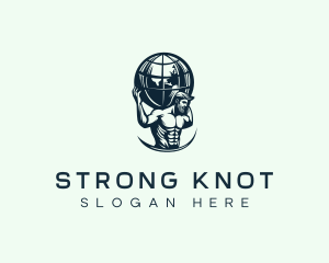 Strong Muscle Atlas logo design