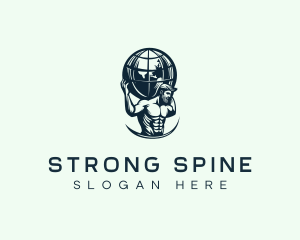 Strong Muscle Atlas logo design