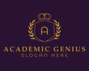 Golden Shield Academy logo design