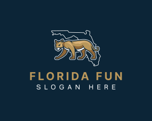 Wild Florida Panther logo design