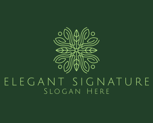 Elegant Leaves Organization logo design