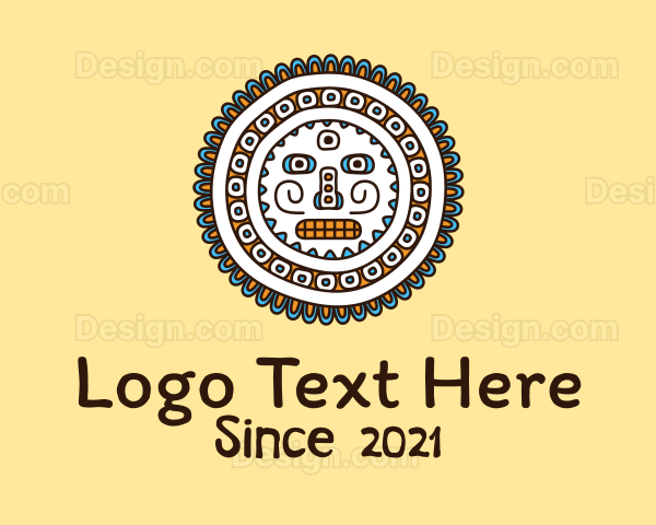 Mayan Tribal Centerpiece Logo