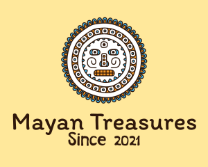 Mayan Tribal Centerpiece  logo design