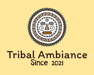 Mayan Tribal Centerpiece  logo design