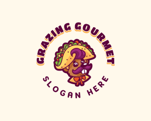 Mouse Taco Snack logo design