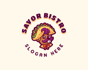 Mouse Taco Snack logo design