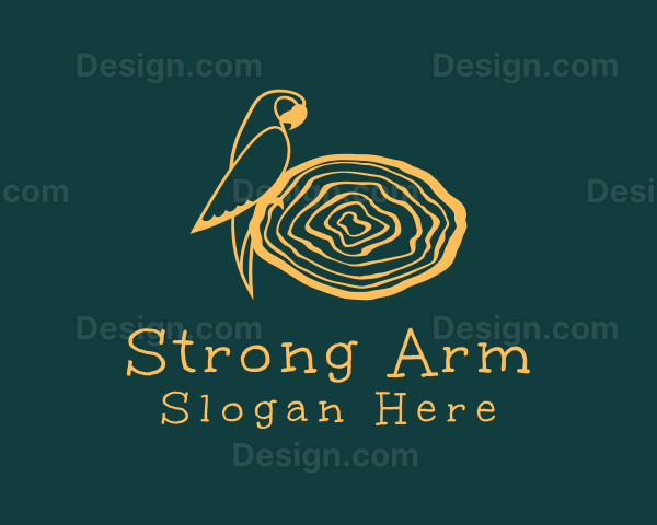 Bird Parrot Nest Logo