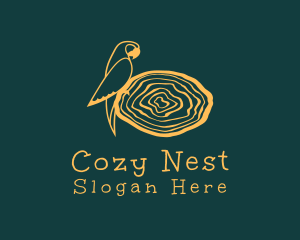 Bird Parrot Nest logo