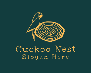 Bird Parrot Nest logo design