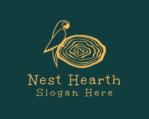 Bird Parrot Nest logo