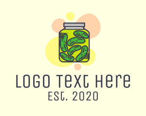 Pickled Cucumber Jar  logo design