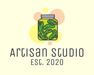 Pickled Cucumber Jar  logo design