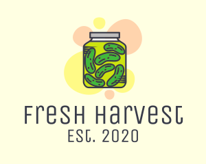 Pickled Cucumber Jar  logo design