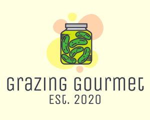 Pickled Cucumber Jar  logo design